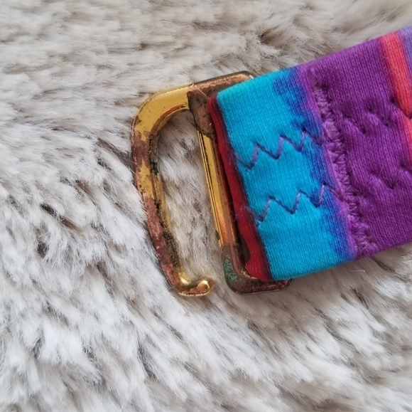 Victoria's Secret Rainbow Stripe Bikini Bandeau Top Twist Accent Size XS - Picture 6 of 8